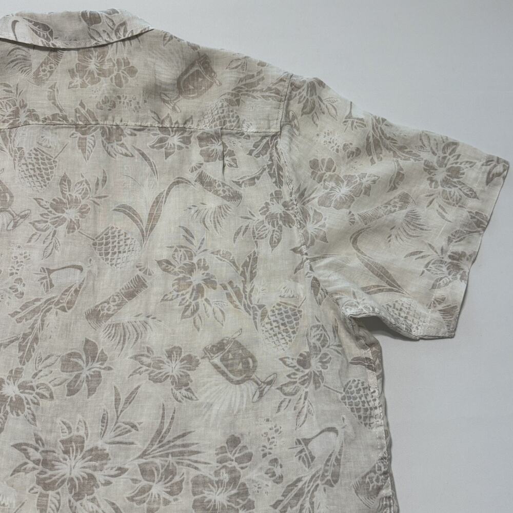Tommy Bahama Shirt Mens XL Linen Hawaiian Floral Print Summer Beach - Picture 14 of 14
